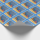 Kardinäle zur Zaunmalerei - Originelle Kunst Geschenkpapier (Ecke)