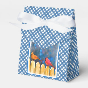 Kardinäle zur Zaunmalerei - Originelle Kunst Geschenkschachtel