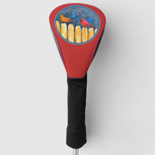 Kardinäle zur Zaunmalerei - Originelle Kunst Golf Headcover