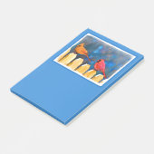 Kardinäle zur Zaunmalerei - Originelle Kunst Post-it Klebezettel (angewinkelt)