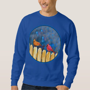 Kardinäle zur Zaunmalerei - Originelle Kunst Sweatshirt