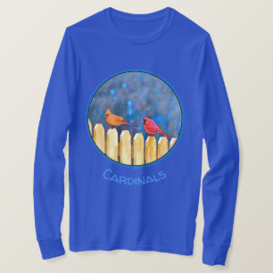 Kardinäle zur Zaunmalerei - Originelle Kunst T-Shirt