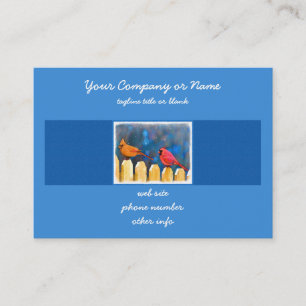 Kardinäle zur Zaunmalerei - Originelle Kunst Visitenkarte