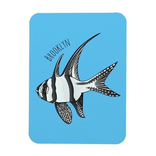 Kardinalfisch-Cartoon in Banggai Magnet (Vertikal)