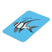 Kardinalfisch-Cartoon in Banggai Magnet (Linke Seite)