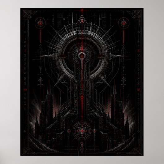 Kardinalleuchtturm Poster (Vorne)