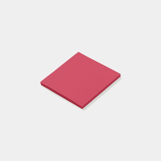 Kardinalrot (einfarbig) post-it klebezettel (angewinkelt)