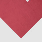 Kardinalrot - individuelles Logo Seidenpapier (Detail)
