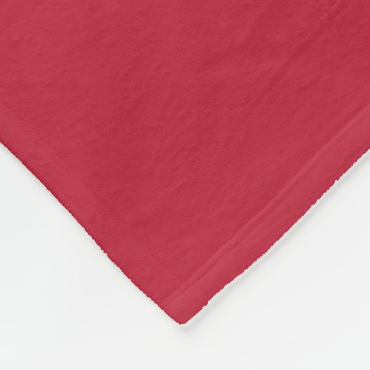 Kardinalrot monogrammiert fleecedecke (Ecke)