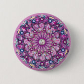 Kardinalrot Rosace Button (Vorderseite)