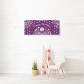 Kardinalrot Rosette Banner (Insitu)