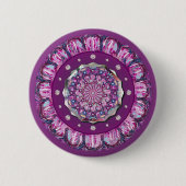 Kardinalrot Rosette Button (Vorderseite)