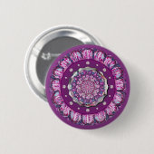 Kardinalrot Rosette Button (Vorne & Hinten)