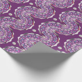 Kardinalrot Rosette Geschenkpapier (Ecke)