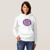 Kardinalrot Rosette Hoodie (Vorne ganz)