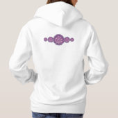 Kardinalrot Rosette Hoodie (Rückseite)
