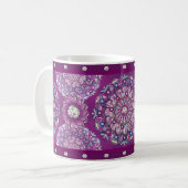 Kardinalrot Rosette Kaffeetasse (Vorderseite Links)