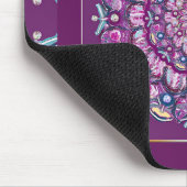 Kardinalrot Rosette Mousepad (Ecke)