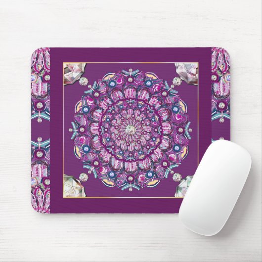 Kardinalrot Rosette Mousepad (Mit Mouse)