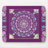 Kardinalrot Rosette Mousepad (Vorne)