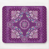 Kardinalrot Rosette Mousepad (Vorne)