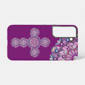Kardinalrot Rosette Samsung Galaxy Hülle (Rückseite (Horizontal))