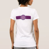 Kardinalrot Rosette T-Shirt (Rückseite)