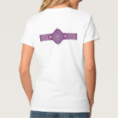 Kardinalrot Rosette T-Shirt (Rückseite)