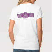 Kardinalrot Rosette T-Shirt (Rückseite)