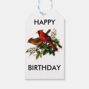 Kardinals-alles Gute zum Geburtstaggeschenkumbau Geschenkanhänger