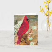 Kardinals-Anmerkungs-Karte Karte (Gelbe Blume)