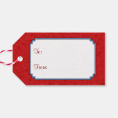 Kardinals Christmas Birdfeeder Red Geschenkanhänger (Rückseite Horizontal)