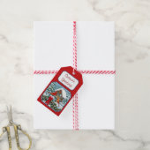 Kardinals Christmas Birdfeeder Red Geschenkanhänger (Mit Garn)