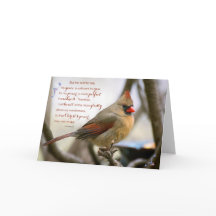 Kardinals-Ermutigungskarte 12:9 mit 2 Korinthern