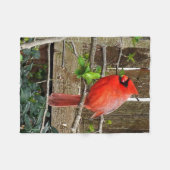 Kardinals-Fleecedecke Fleecedecke (Vorderseite (Horizontal))