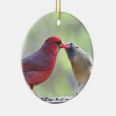 Kardinals-Foto Keramikornament (Rechts)