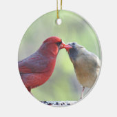 Kardinals-Foto Keramikornament (Links)