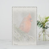 Kardinals-Gewohnheits-Briefpapier Briefpapier (Stehend Vorderseite)