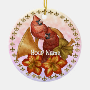 Kardinals Horn Schmuck Keramik Ornament