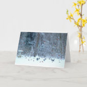 Kardinals in der Schnee-Gruß-Karte Karte (Gelbe Blume)