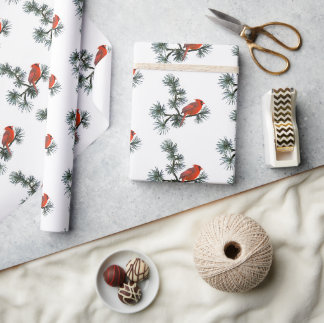 Kardinals-Kiefer-Verpackungspapier Geschenkpapier