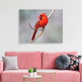 Kardinals-Leinwand-Druck Leinwanddruck (Insitu (Wohnzimmer))
