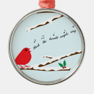 Kardinals-Lied-erstklassige Weihnachtsverzierung Ornament Aus Metall