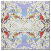Kardinals-rotes Vogel-Paar-Gewebe Stoff (Muster)