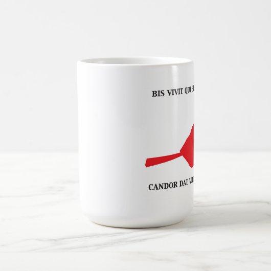 Kardinals-Tasse mit lateinischer Phrase Kaffeetasse (Mittel)
