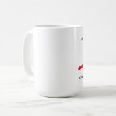 Kardinals-Tasse mit lateinischer Phrase Kaffeetasse (Vorderseite Links)