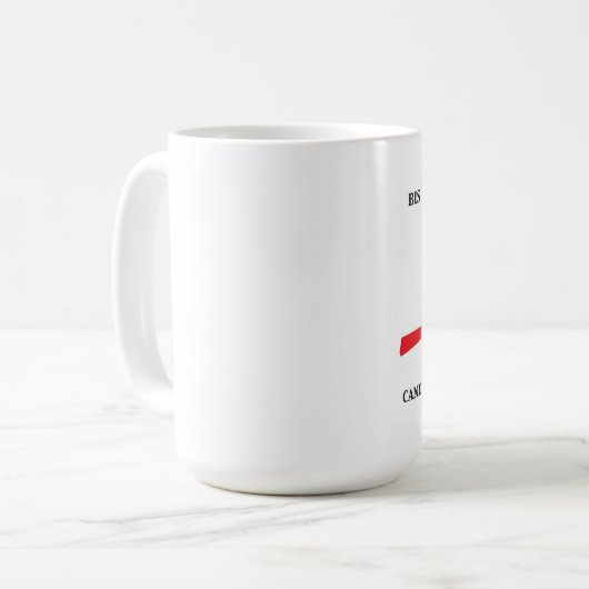 Kardinals-Tasse mit lateinischer Phrase Kaffeetasse (Vorderseite Links)