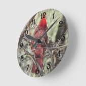 Kardinals-Uhr Runde Wanduhr (Winkel)