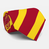 Kardinals-und Goldc$diagonal-gestreifte Krawatte (Gerollt)