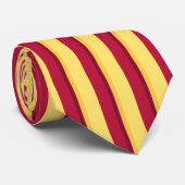 Kardinals-und Goldc$vertikal-gestreifte Krawatte (Gerollt)